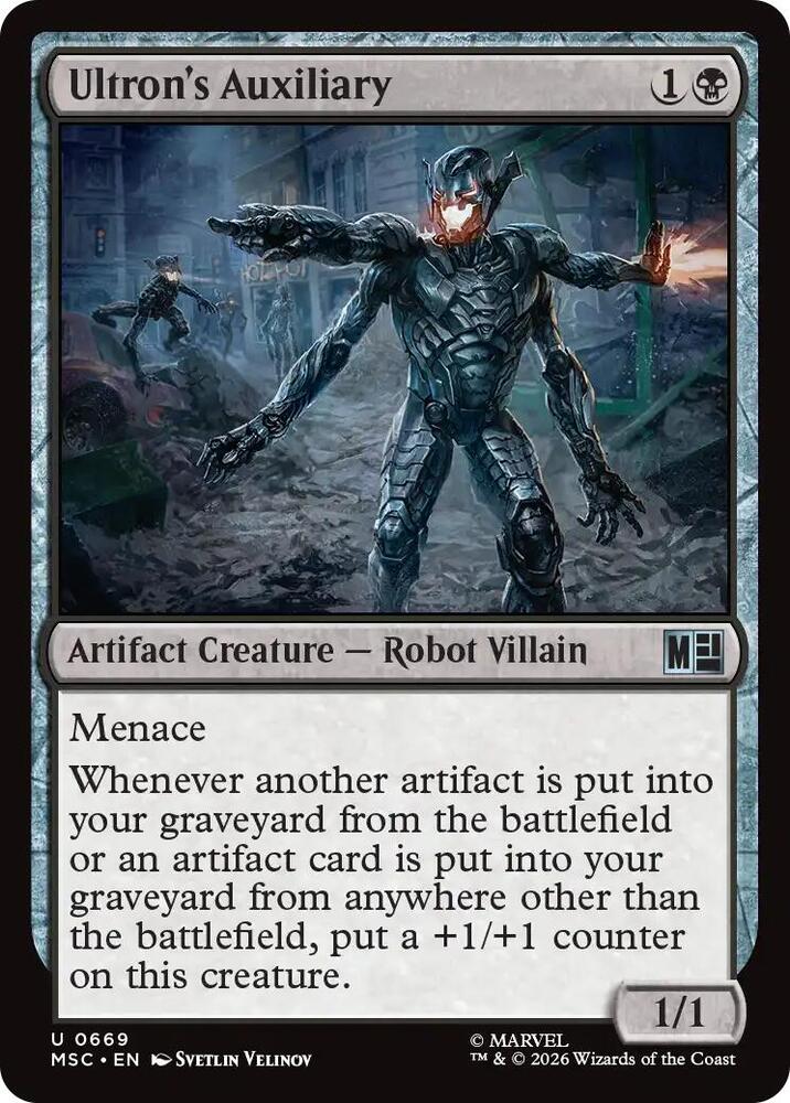 Ultron's Auxiliary 669 card from Commander: Marvel Super Heroes