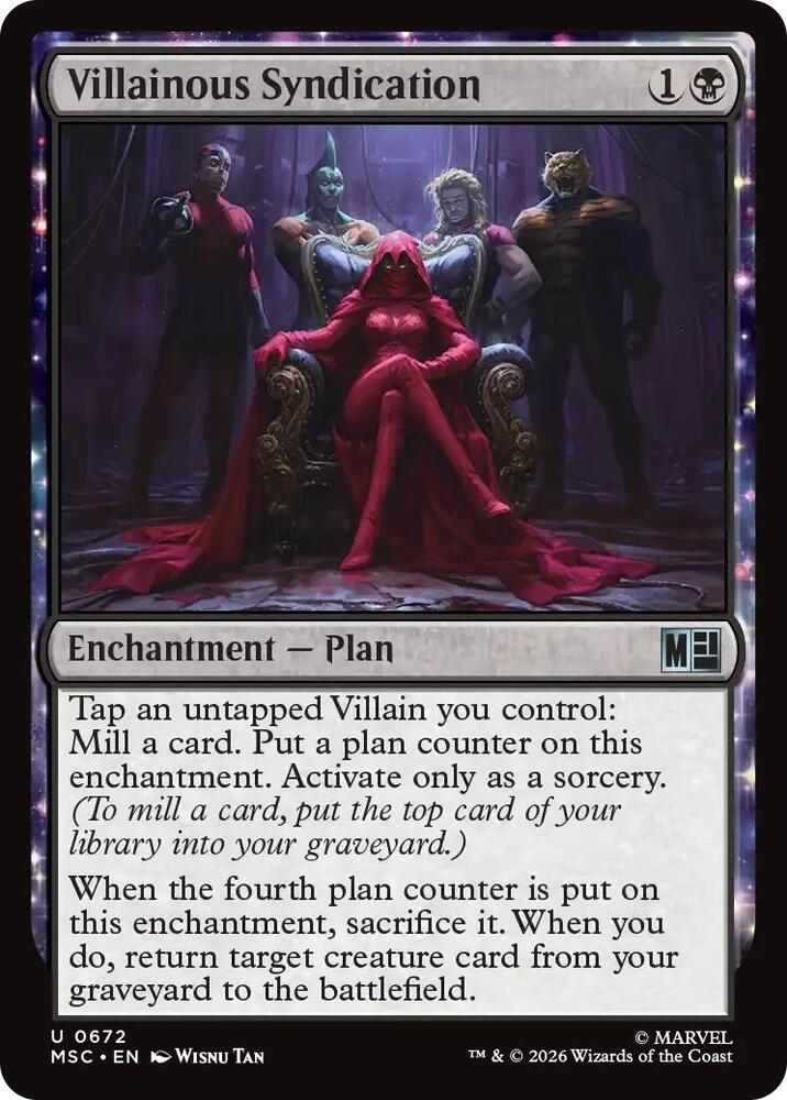 Villainous Syndication 672 card from Commander: Marvel Super Heroes