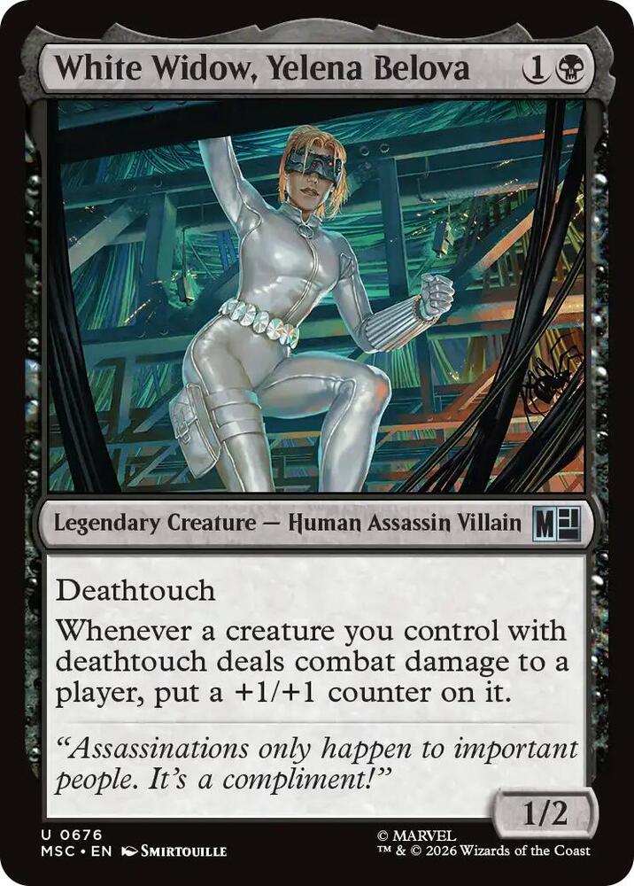 White Widow, Yelena Belova 676 card from Commander: Marvel Super Heroes