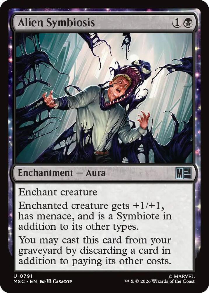 Alien Symbiosis 791 card from Commander: Marvel Super Heroes