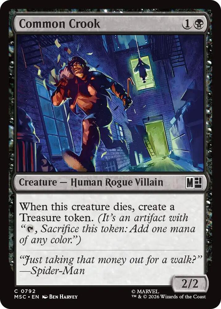 Common Crook 792 card from Commander: Marvel Super Heroes