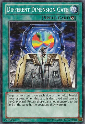 Different Dimension Gate (Starfoil) BP01-EN077 card from Battle Pack: Epic Dawn