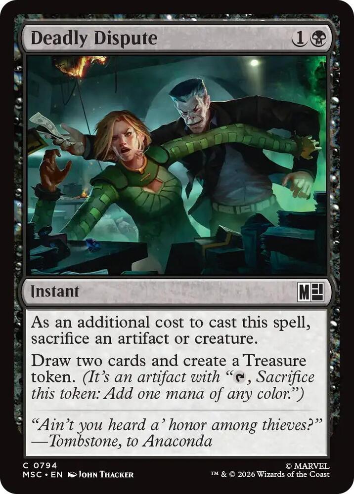 Deadly Dispute 794 card from Commander: Marvel Super Heroes
