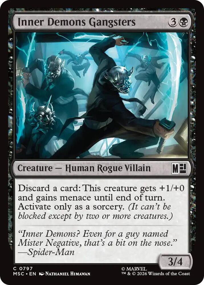 Inner Demons Gangsters 797 card from Commander: Marvel Super Heroes