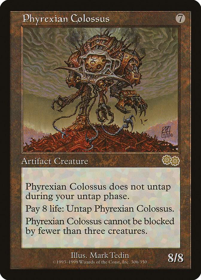 Phyrexian Colossus 305 card from Urza's Saga