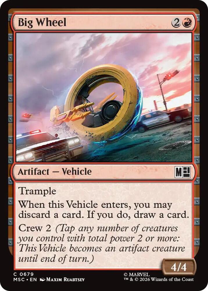 Big Wheel 679 card from Commander: Marvel Super Heroes