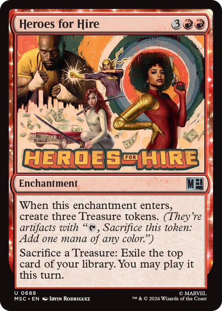 Heroes for Hire 688 card from Commander: Marvel Super Heroes