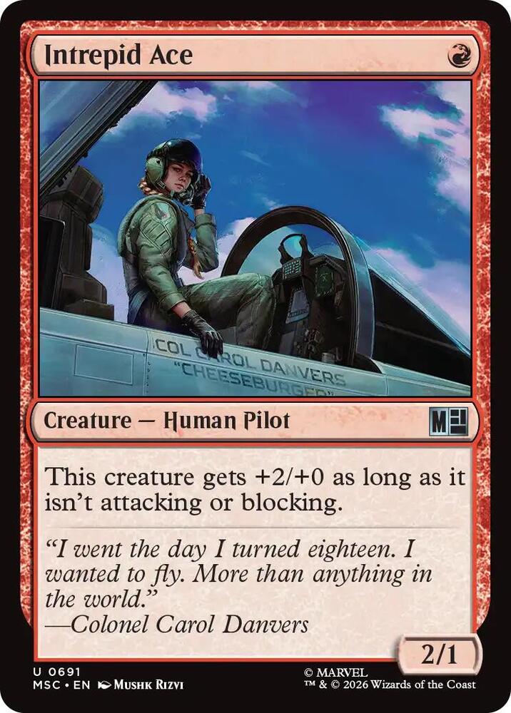 Intrepid Ace 691 card from Commander: Marvel Super Heroes