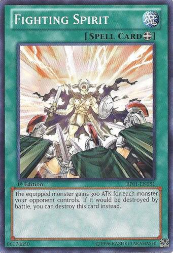 Fighting Spirit (Starfoil) BP01-EN081 card from Battle Pack: Epic Dawn