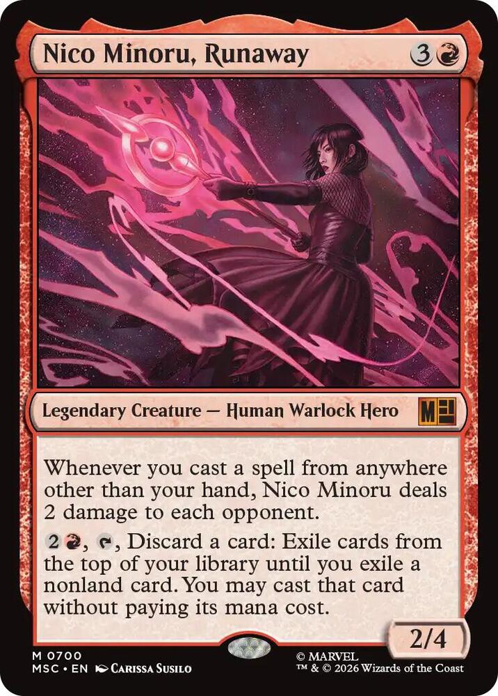 Nico Minoru, Runaway 700 card from Commander: Marvel Super Heroes