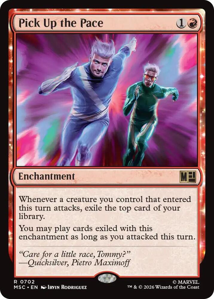 Pick Up the Pace 702 card from Commander: Marvel Super Heroes