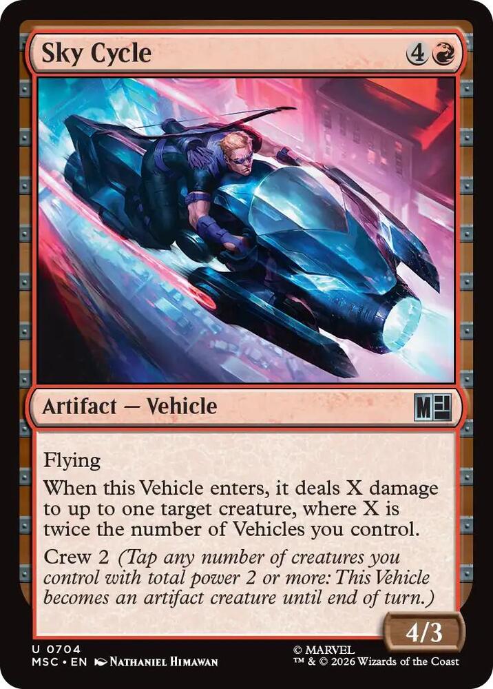 Sky Cycle 704 card from Commander: Marvel Super Heroes