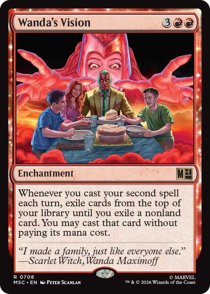 Wanda's Vision 708 card from Commander: Marvel Super Heroes