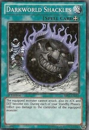 Darkworld Shackles (Starfoil) BP01-EN083 card from Battle Pack: Epic Dawn