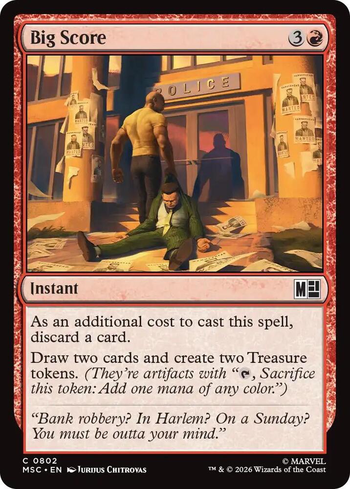 Big Score 802 card from Commander: Marvel Super Heroes