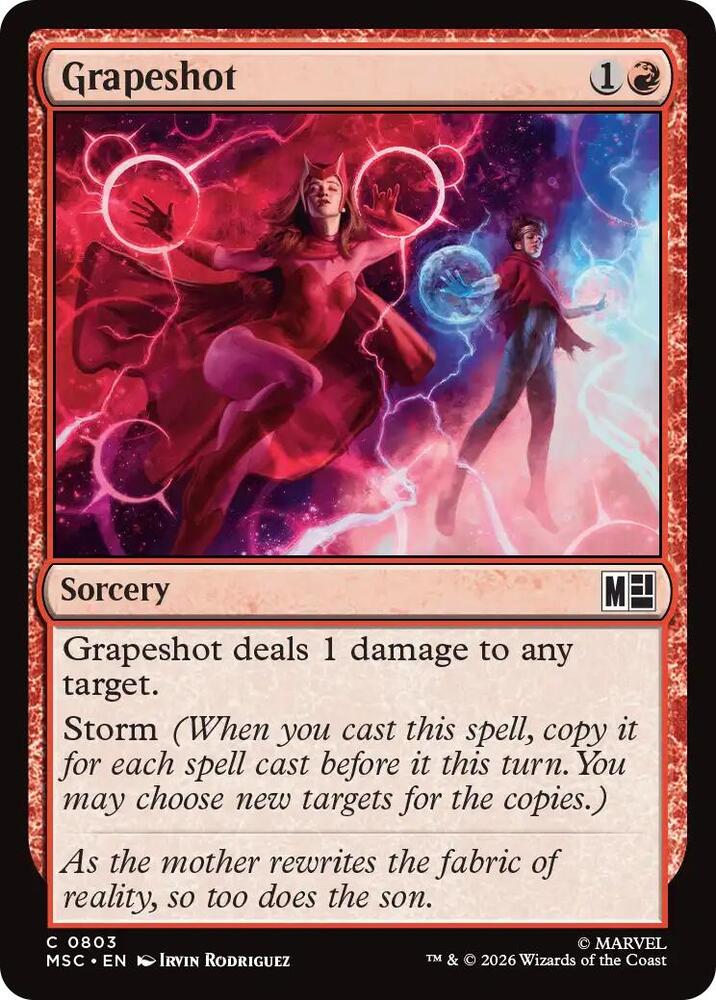 Grapeshot 803 card from Commander: Marvel Super Heroes