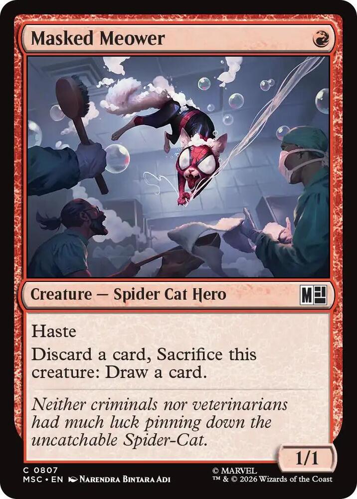 Masked Meower 807 card from Commander: Marvel Super Heroes