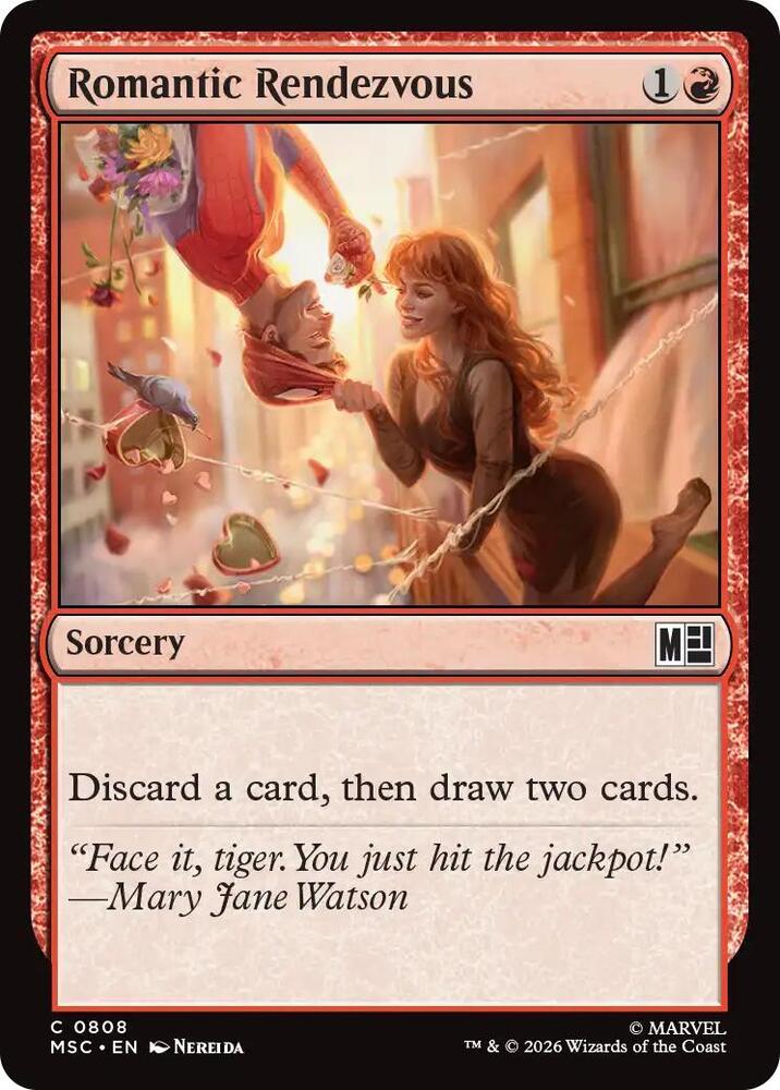 Romantic Rendezvous 808 card from Commander: Marvel Super Heroes