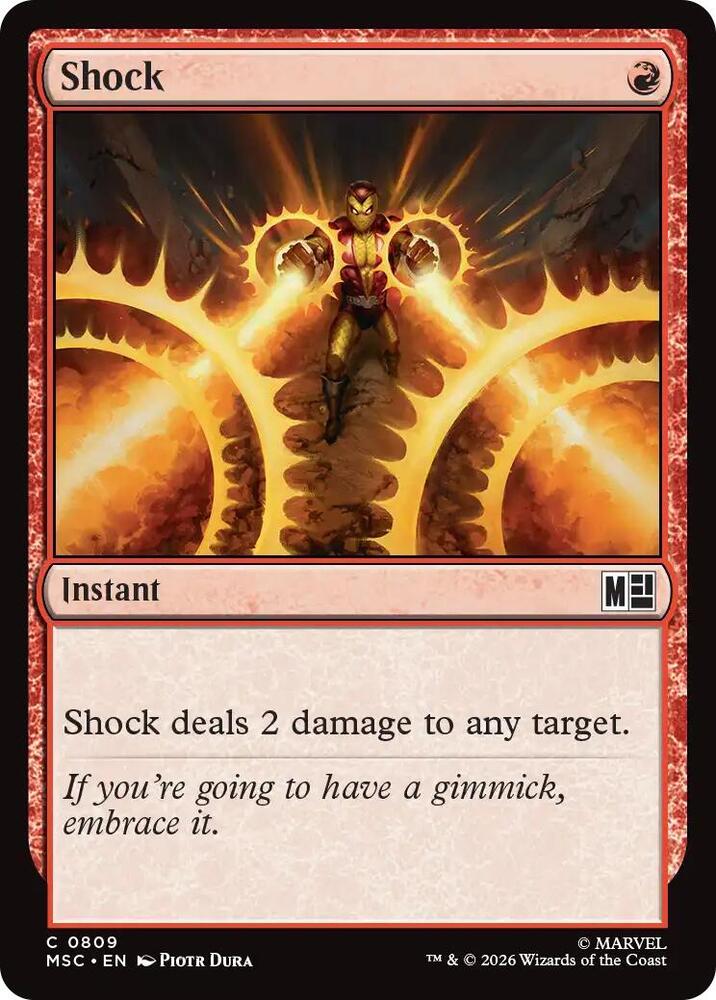 Shock 809 card from Commander: Marvel Super Heroes