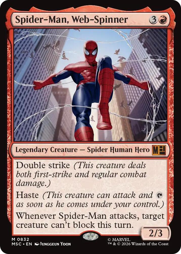 Spider-Man, Web-Spinner 832 card from Commander: Marvel Super Heroes