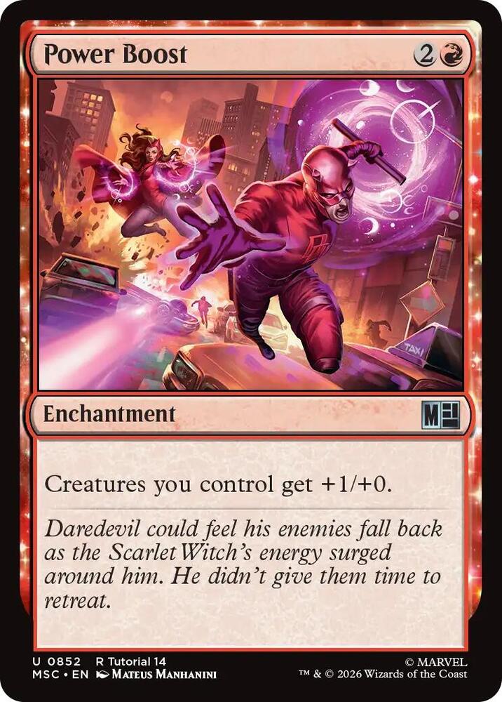 Power Boost 852 card from Commander: Marvel Super Heroes