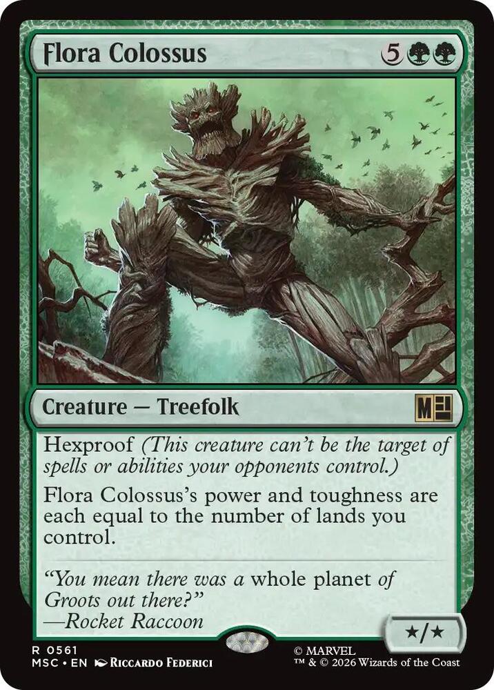 Flora Colossus 561 card from Commander: Marvel Super Heroes