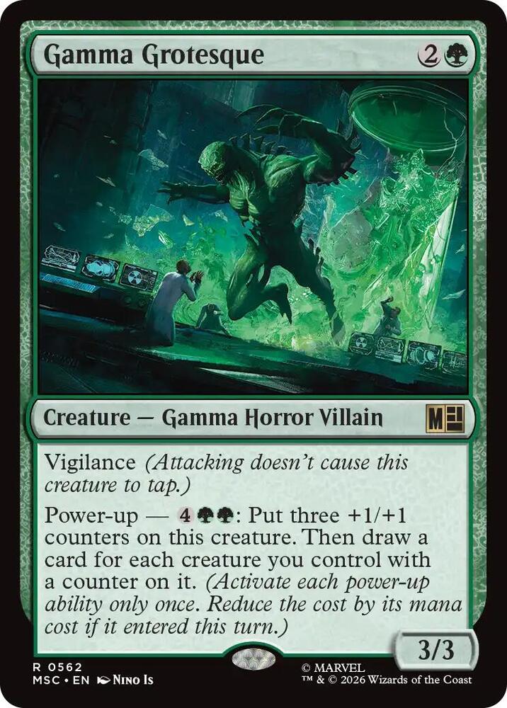 Gamma Grotesque 562 card from Commander: Marvel Super Heroes
