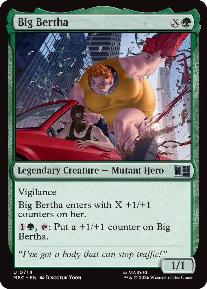 Big Bertha 714 card from Commander: Marvel Super Heroes