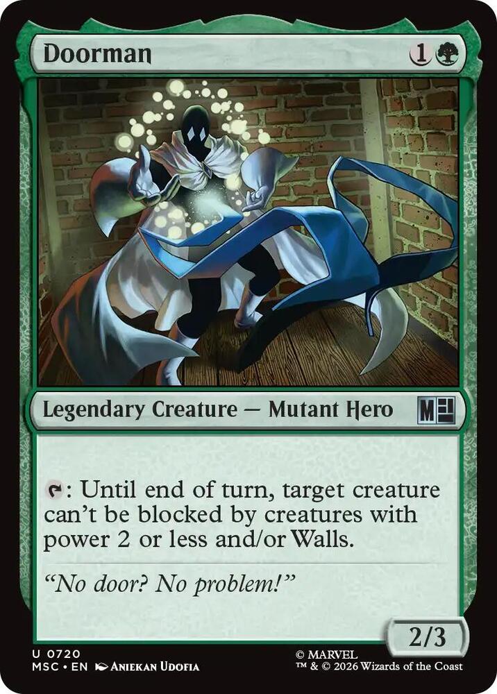 Doorman 720 card from Commander: Marvel Super Heroes