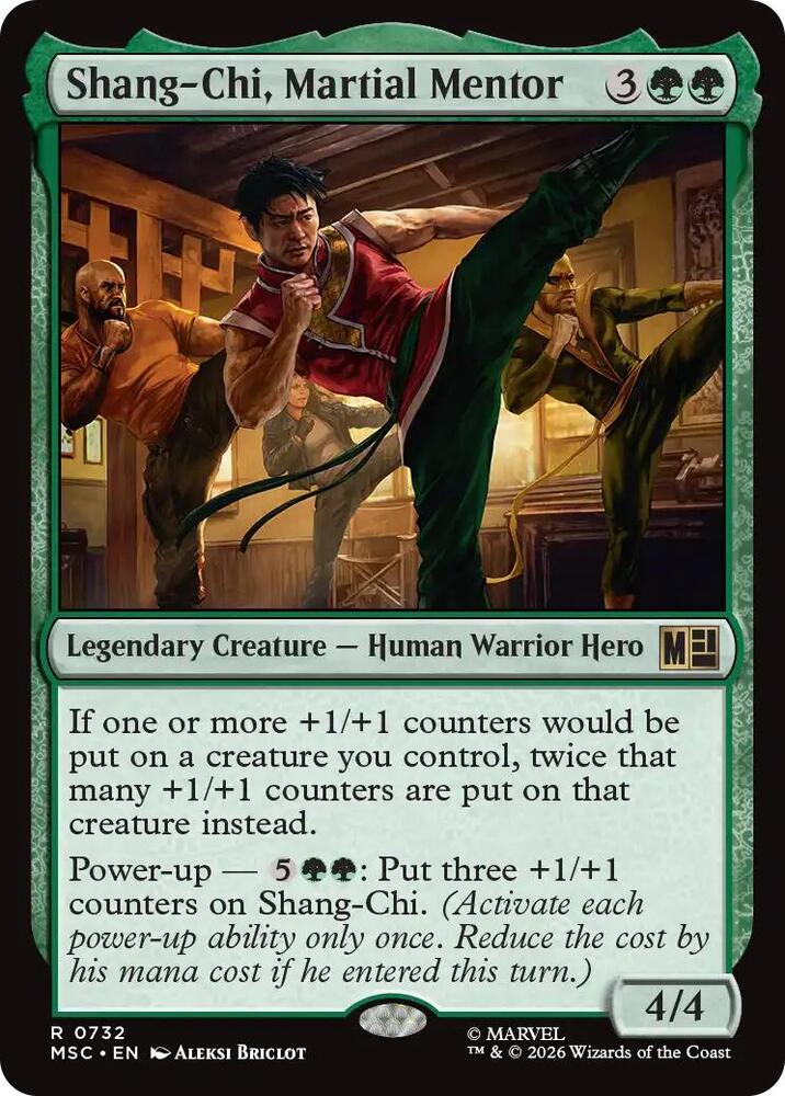 Shang-Chi, Martial Mentor 732 card from Commander: Marvel Super Heroes