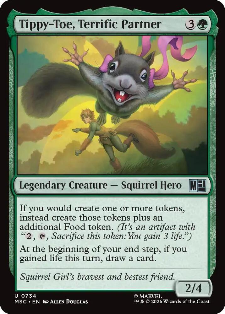 Tippy-Toe, Terrific Partner 734 card from Commander: Marvel Super Heroes