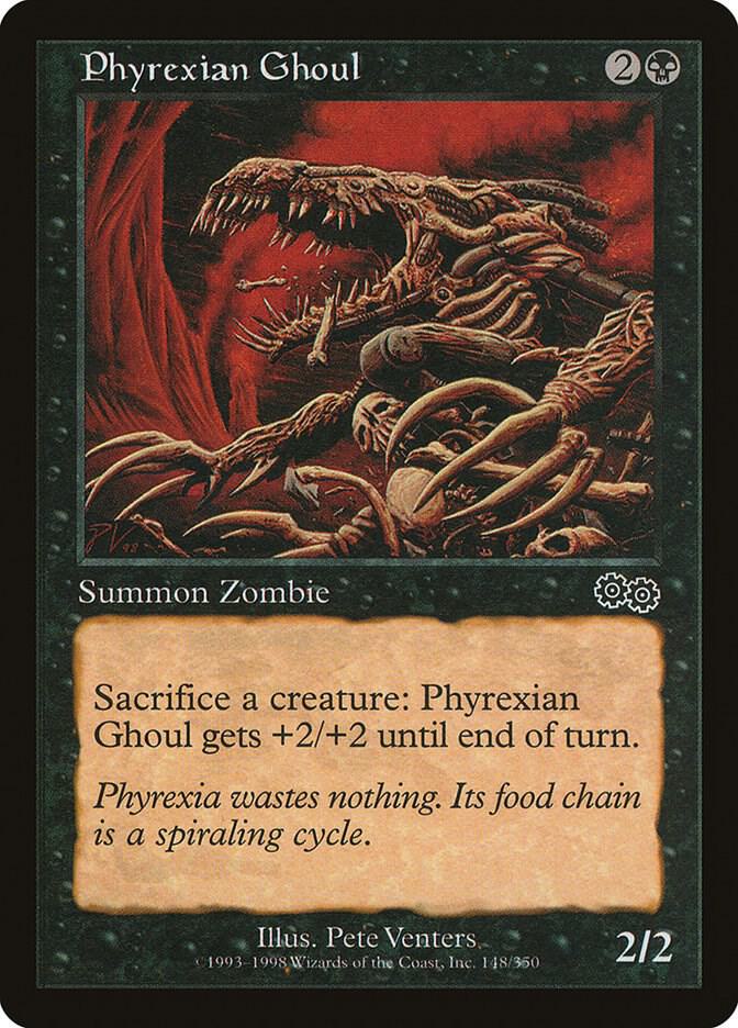 Phyrexian Ghoul 148 card from Urza's Saga