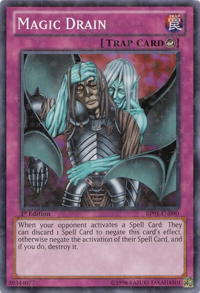 Magic Drain (Starfoil) BP01-EN090 card from Battle Pack: Epic Dawn