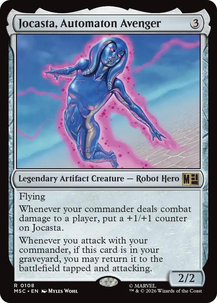 Jocasta, Automaton Avenger 108 card from Commander: Marvel Super Heroes
