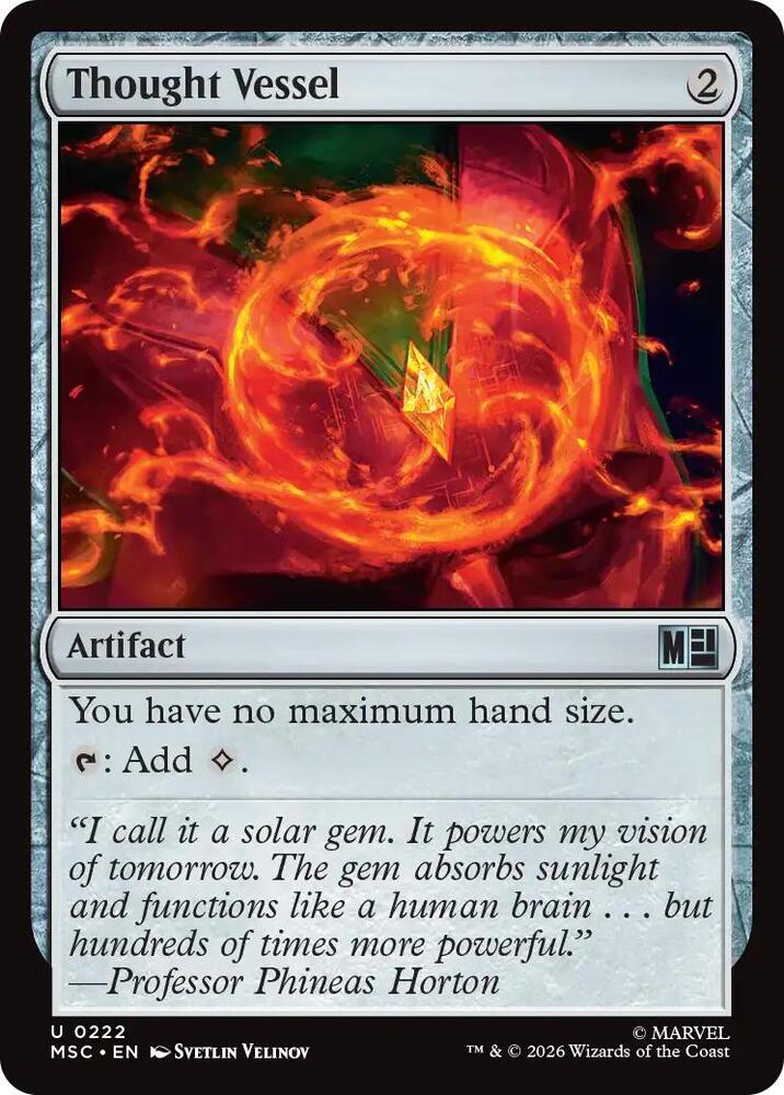 Thought Vessel 222 card from Commander: Marvel Super Heroes