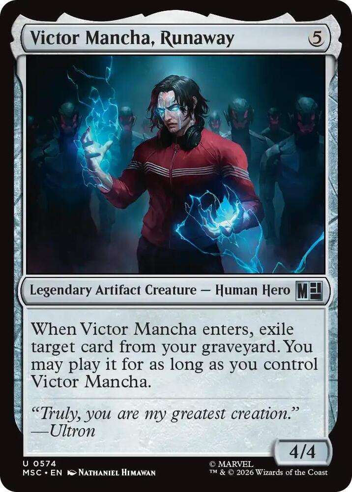 Victor Mancha, Runaway 574 card from Commander: Marvel Super Heroes