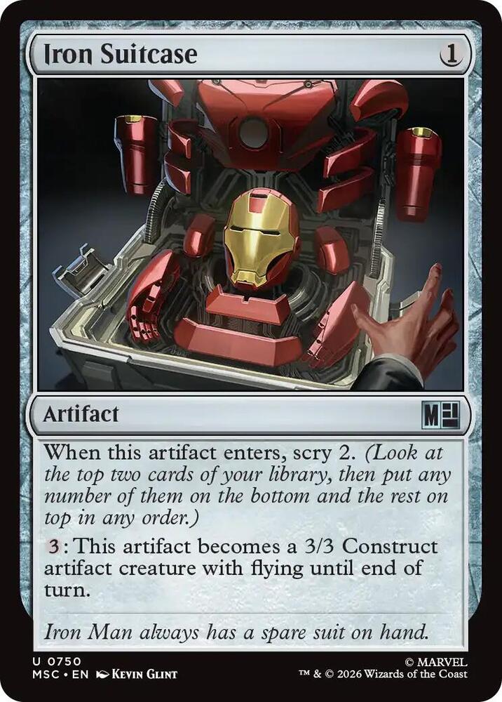 Iron Suitcase 750 card from Commander: Marvel Super Heroes