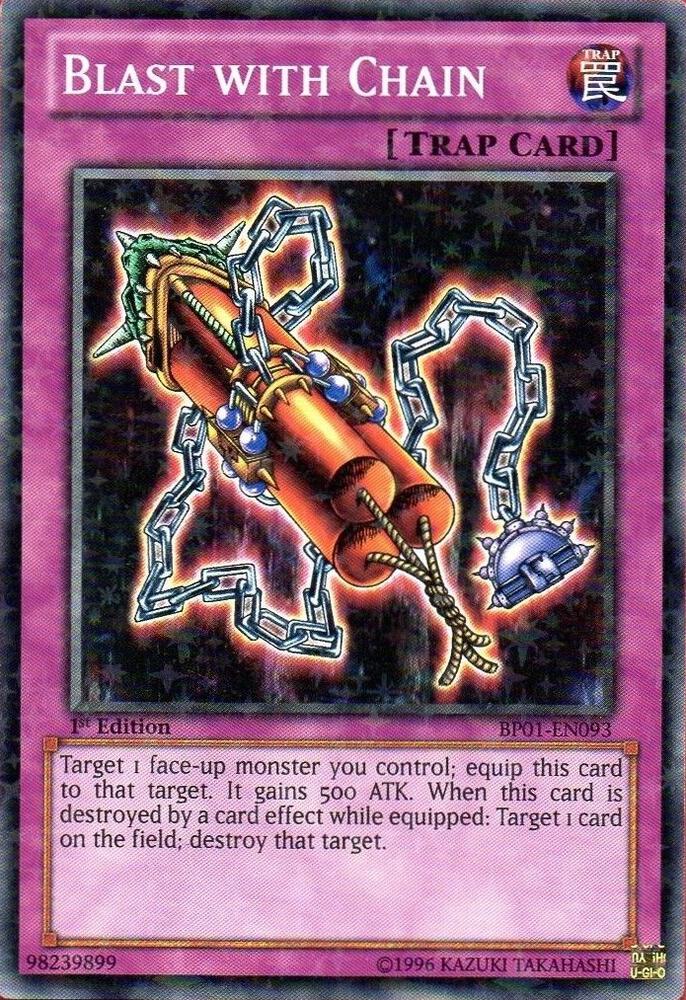 Blast with Chain (Starfoil) BP01-EN093 card from Battle Pack: Epic Dawn