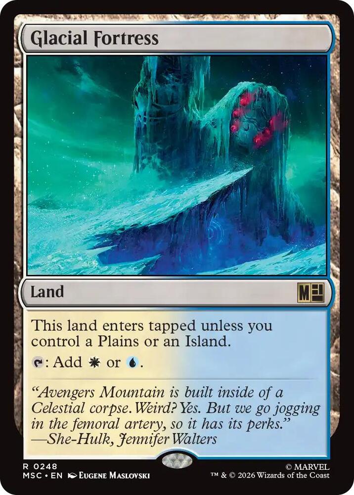 Glacial Fortress 248 card from Commander: Marvel Super Heroes