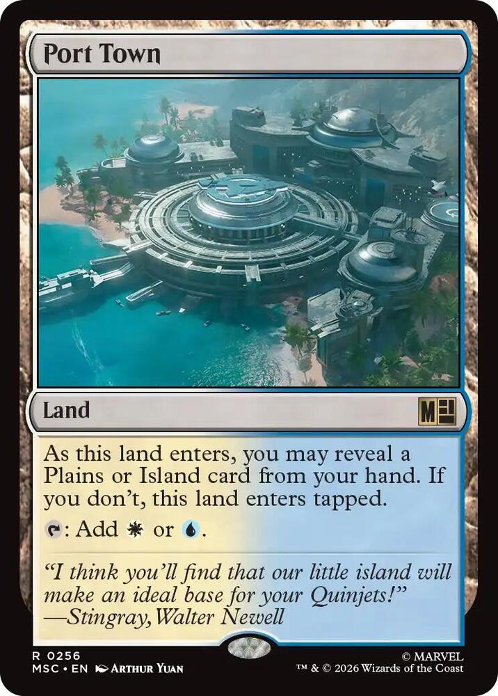 Port Town 256 card from Commander: Marvel Super Heroes