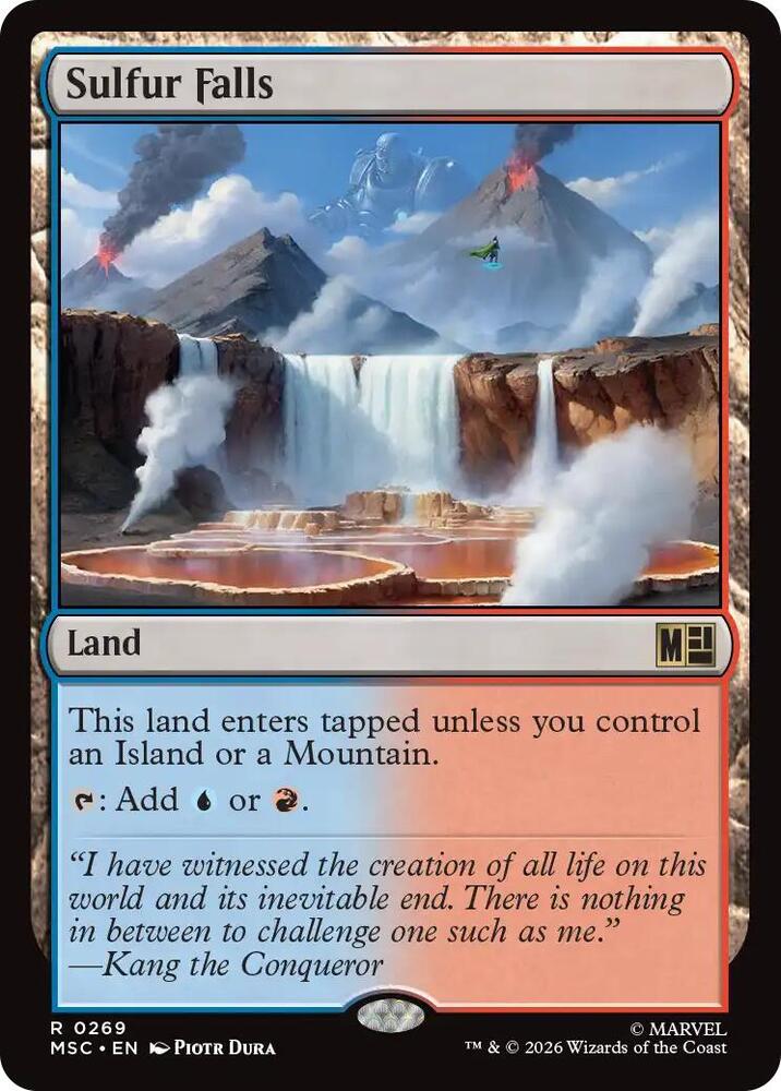 Sulfur Falls 269 card from Commander: Marvel Super Heroes