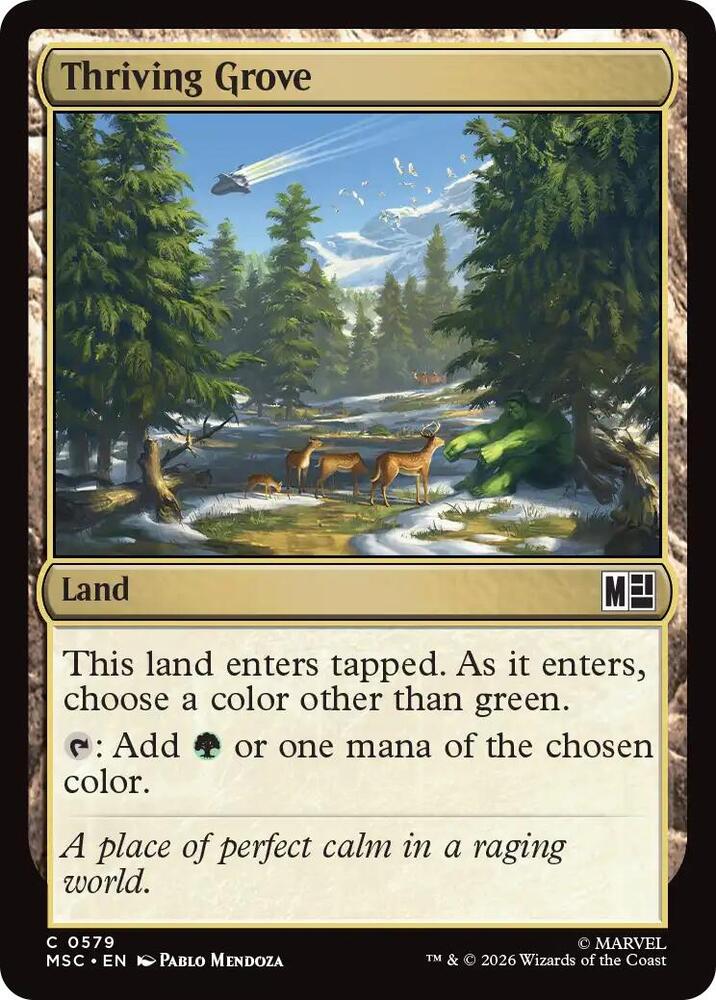 Thriving Grove 579 card from Commander: Marvel Super Heroes