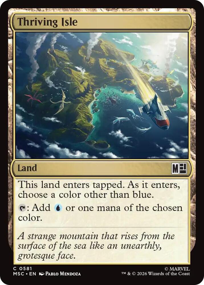 Thriving Isle 581 card from Commander: Marvel Super Heroes