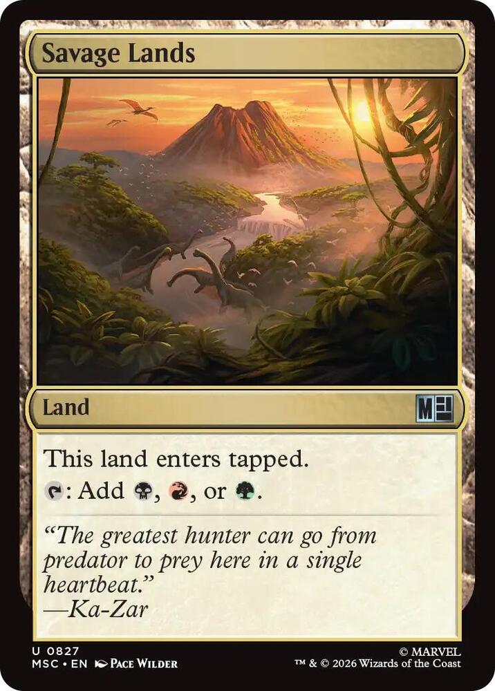 Savage Lands 827 card from Commander: Marvel Super Heroes