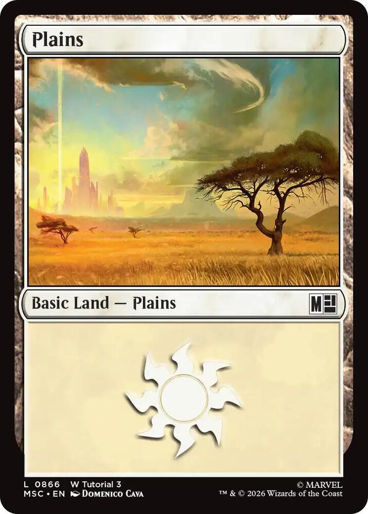 Plains 866 card from Commander: Marvel Super Heroes