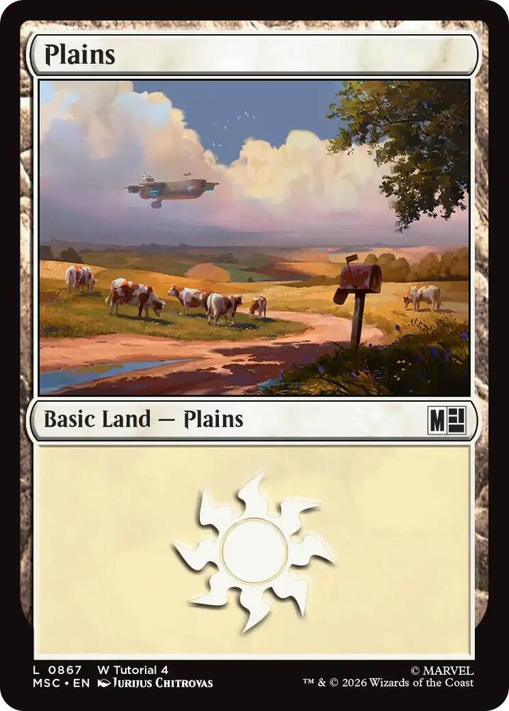 Plains 867 card from Commander: Marvel Super Heroes