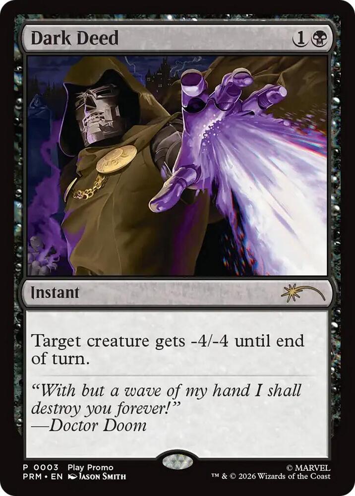 Dark Deed 3 card from Standard Showdown Promos