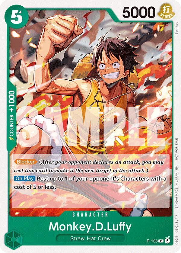 Monkey.D.Luffy (OP16 Release Event) P-135 card from One Piece Promotion Cards