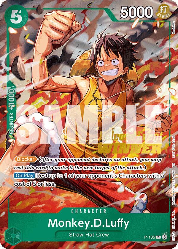 Monkey.D.Luffy (OP16 Release Event Winner) P-135 card from One Piece Promotion Cards