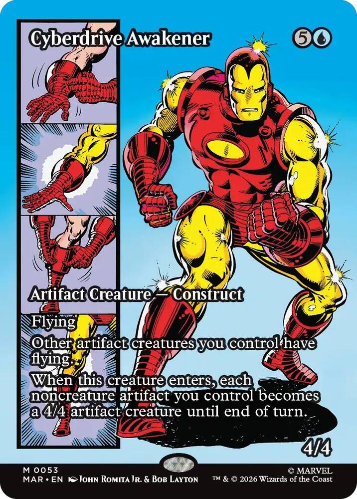 Cyberdrive Awakener (Borderless) 53 card from Marvel Universe Eternal-Legal